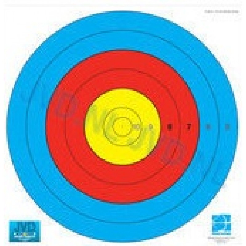 JVD FITA Target Face 80cm 10-5 Scoring Zones